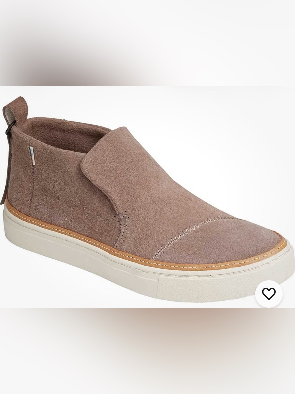 Toms Women’s Paxton Suede Slip-On Sneaker/Loafer/Bootie in Taupe SZ 9 NWT